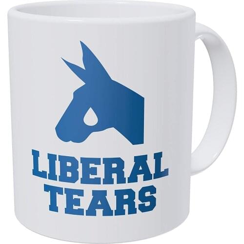 Liberal Tears 11 Ounces Funny Coffee Mug AA Class Ultra White 390 Grams Ceramic