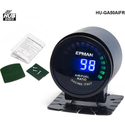 Racing 52 mm Smoked LED Digital Air Fuel Ratio AFR Gauge For Toyota Corolla 1.8 7AFE 4AFE 93-97 HU-GA50AIFR
