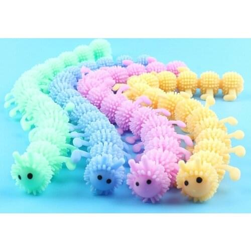 Luminous Worm Noodle Stretch String TPR Rope Anti Stress Toys String Fidget Autism Vent Toys Adults Kids Personalized Gift