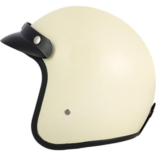 Retro DOT New Color White Helmets Chopper Vintage Motorcycle Helmet Motocicleta Open Face Cacapete Casco Casque DOT Approval