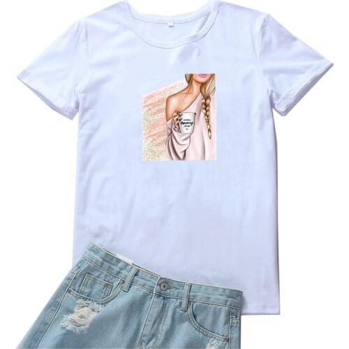 I'm Mcy A Morning T-Shirt for Women Aesthetic Printing Camiseta Mujer Funny O-neck Women Tshirt Vintage Streetwear Women Tees