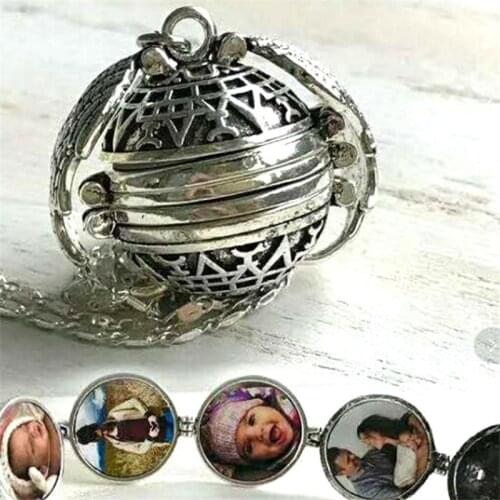 New Design Necklace Women Expanding Photo Locket Necklace Pendant Angel Wings Gift Jewelry Decoration Jewelry Gift For Women