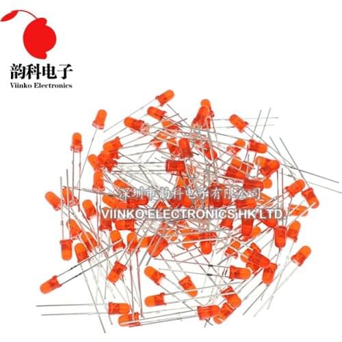 1000pcs 3mm LED Diode F3 Assorted Kit White Green Red Blue Yellow Orange Pink Purple Warm White DIY Light Emitting Diode