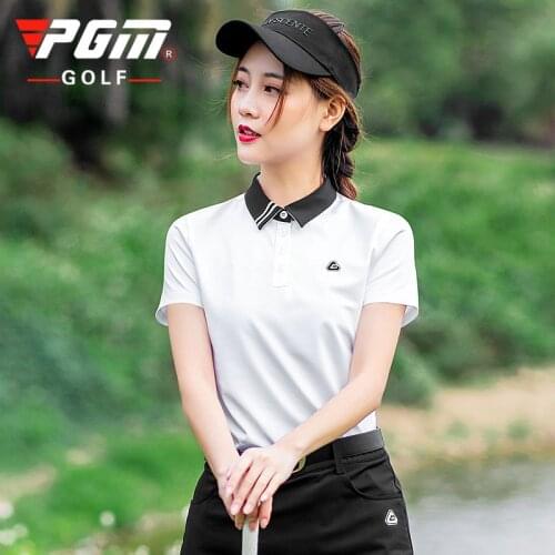 2020 PGM New summer golf apparel ladies short sleeve golf T-shirt Women Sporty breathable Quick Dry Golf shirt Sportswear tops