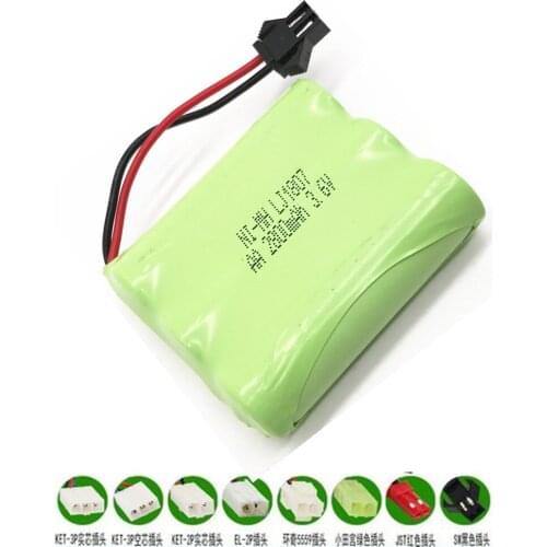 2800mah 3.6v Rechargeable Battery For Rc toys Car Tanks Trains Robot Boat Gun Ni-MH AA 2400mah 3.6v Rechargeable Battery SM Plug