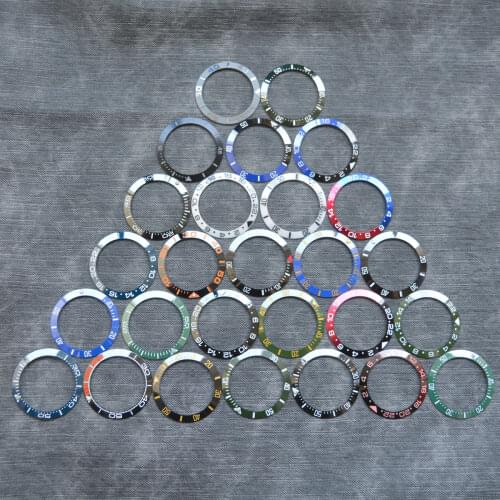 38mm Ceramic/titanium Bezel Insert For RLX SUB GMT Watch Face Watches Replace Accessory Ring