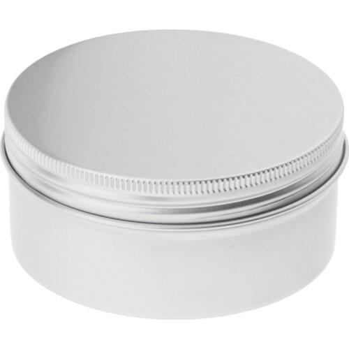 6x 200/250ml Empty Aluminium Cosmetic Pot Jar Tin Container Box W/Screw Lid