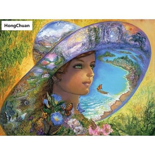 Abstract Character Art 5D Square/Round Diamond Embroidered Mosaic Cross Diamond Painting Home Decoration Mural New Year Gift