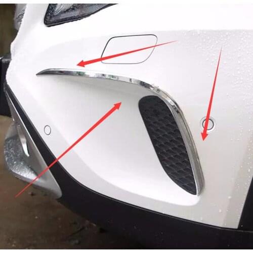 Car Styling Exterior Decoration Abs Chrome For Mercedes-Benz Gla 200 220 260 2015 Car Front Fog Lamp Eyebrow Trim 2Pcs Per Set