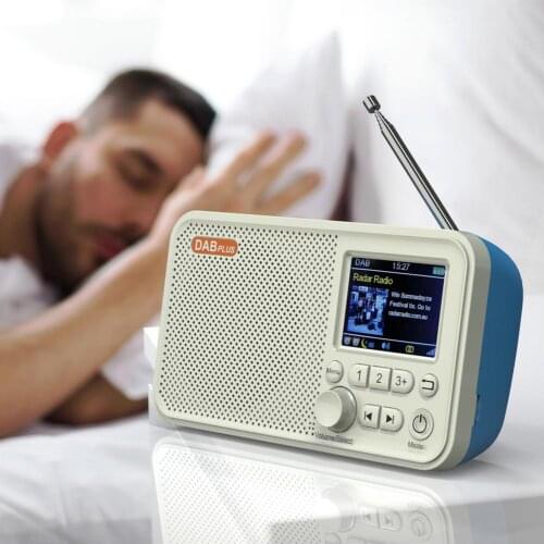 DAB Digital Radio, FM Radio, 2.4-Inch Color LED Display, Rechargeable With Bluetooth Support To Insert SD Card, MP3 Player