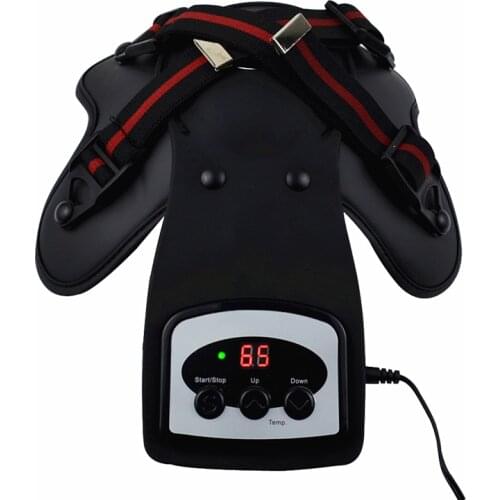 Far infrared knee joint pain relief physiotherapy photon therapy massager heating electric magnetic vibration massage kneepad