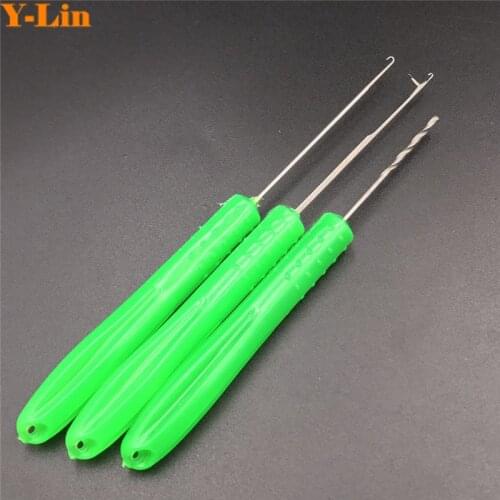Carp fishing baiting needle drill tools hair rigs making tools pop up floating line tiger nuts quick change swivels