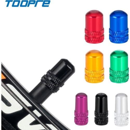 TOOPRE Mountain Bike Lightweight Aluminum Alloy Tire Valve Cap Schrader/Presta Valves Dust Cover Iamok Bicycle Accessories