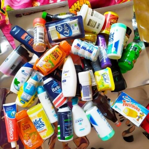 Doll House Supermarket Daily Necessities Dollhouse Miniature Food for Blyth Barbies Doll Pretend Play Kitchen Decor Accessories