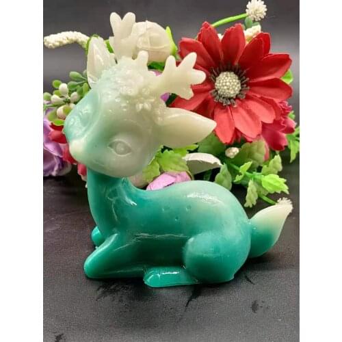 Luminous sika deer resin crafts creative simulation animal gifts ornaments tourist attractions crafts