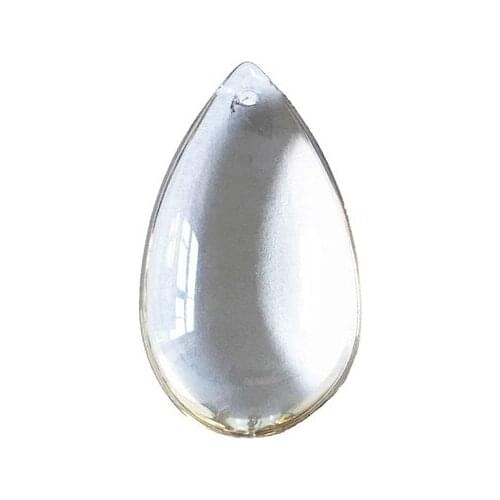 1000pcs/lot 38mm Transparent Crystal Glass Chandelier Water Drop Trimming Prism Pendant Lighting Parts
