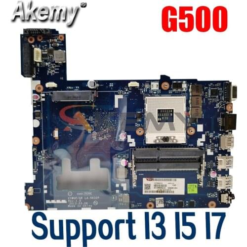 Laptop motherboard For LENOVO LA-9632P Ideapad G500 HM76 90002834 PGA989 I3 I5 I7 Support Mainboard DDR3 SLJ8E