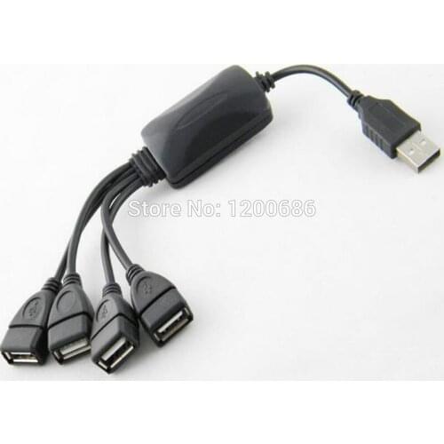 Mini USB High Speed 4 Port splitter extend cable