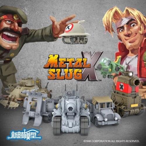 New 6 Styles Metal Slug X Tank plane truck Classic game vehicle Collectible Assembly Model Building Kits gift for boy