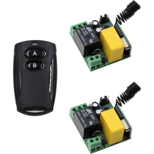 New AC 220V Remote Control Light Switch 1CH 10A Relay Mini Receiver Wireless Transmitter Toggle Latched Momentary