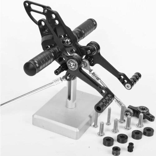 SMOK Motorcycle Pedal For Ducati Streetfighter 848 2011-2014 Streetfighter/S 1100 Aluminum Alloy Rearset Foot Pegs Footpeg Black