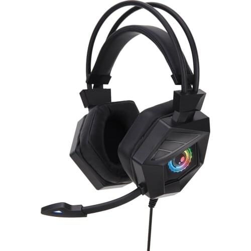 Wired Headset On Ear Headphones 3.5mm Audio Jack with Mic Volume Control Over Ear Noise Cancelling Headphones Gaming Earphone