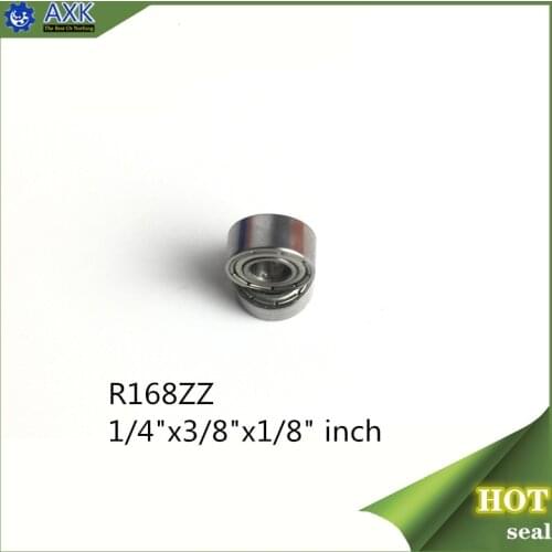 R168ZZ Bearing ABEC-1 (10PCS) 1/4"x3/8"x1/8" inch Miniature R168 ZZ Ball Bearings For RC Model Parts