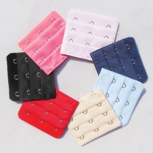 Bra Extender Strap Extension 3 Hooks 3 Rows mixed Color Intimates Adjustable Belt Buckle Replacement Bra Extender