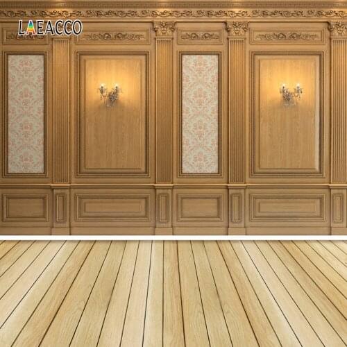 Laeacco Chic Wall Candlestick Wooden Floor Interior Decor Photography Backdrops Photographic Backgrounds For Photo Studio Props