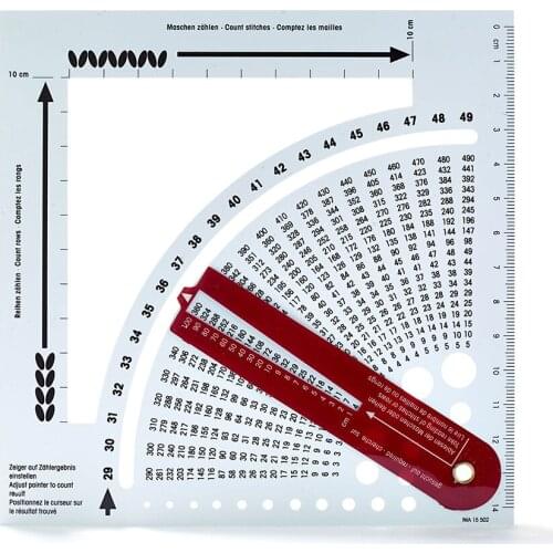 Knitting Gauge Converter Knitting Calculator and Counting Frame Ruler for Enthusiast Measure Sewing Tools DIY Accessories
