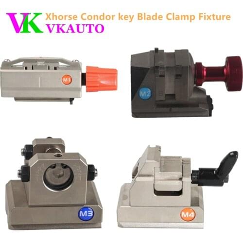 Key Blade Clamp Fixture M1 M2 M3 M4 for Xhorse Condor XC-MINI and Dolphin XP005 Key Cutting Machine