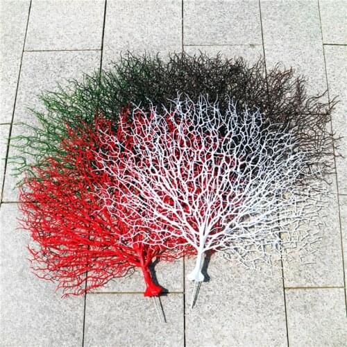 1pc Peacock Coral Branch Artificial Plants for Wedding Party Supplies Home Decorative Fake Flowers Garden Decoration