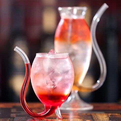 1PC Innovative Goblet Small Home Party Night Bar Drinking Glass Juice Cup 190/300/340/360 ML C1