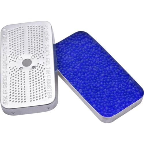 1pc Silica Gel Dehumidifier Reusable Indicating Desiccant Canisters For Absorb Box Reusable