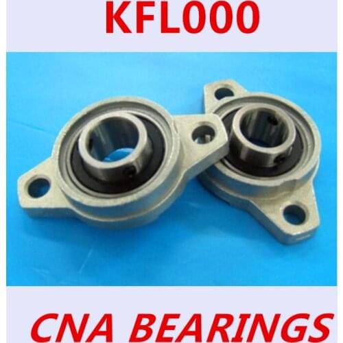 10 pcs KFL000 FL000 flange bearing with pillow block 10mm caliber Zinc Alloy Pillow Block Bearing free shipping