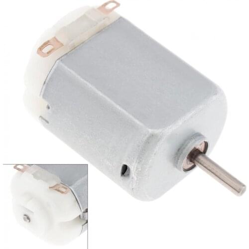 130 3V 2.1A 12300RPM Micro DC Motor Mini Fan Small Motor with Carbon Brush for DIY Electric Toys Hobbies /Household Appliances