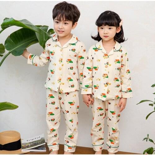 2021 Cool Children Pajamas Set Kids Baby Girl Boys Cartoon Casual Clothing Costume Long Sleeve Children Sleepwear Pajamas Sets