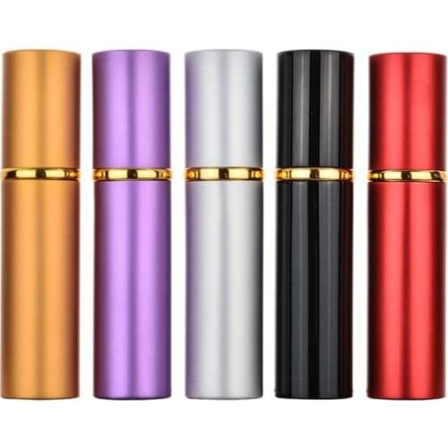 5ml 1/6Oz Portable Mini Refillable Perfume Scent Aftershave Atomizer Empty Spray Bottle With Gold Sprayer for Travel Purse SN325