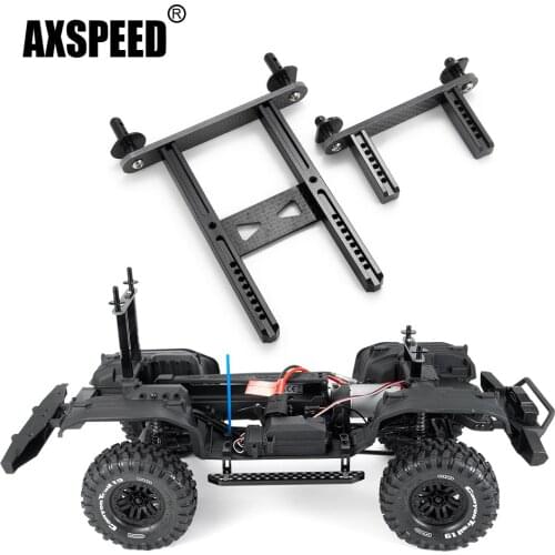 AXSPEED Carbon Fiber Front & Rear Car Shell Column Body Post Mounts for Traxxas TRX-4 TRX4 1/10 RC Crawler Car Upgrade Parts