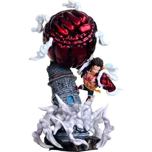 One Piece Anime Figures GK Monkey D Luffy King Gun 28cm PVC Statue Battle Model Toy Figure For Kids Oversized Roronoa Zoro Figma