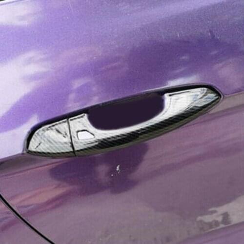 Ford Mustang Handle Cover Outer Quality Trim ABS Carbon Fiber Practical