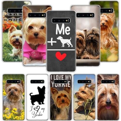 I Love My Dog Yorkie Phone Case for Samsung Galaxy A51 A71 A50S A20E A30 A40 A70S A10S A01 A21 A41 A52 A20S A6 A7 A8 A9 Cover