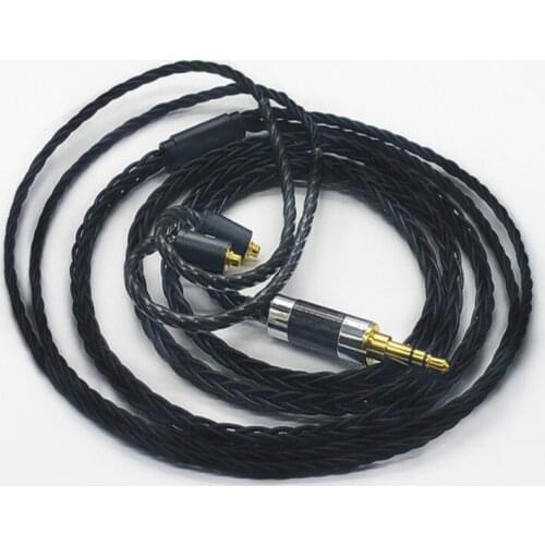 Diy earphone cable silver plated wire mmcx/0.78mm/IE80/A2DC/IM50