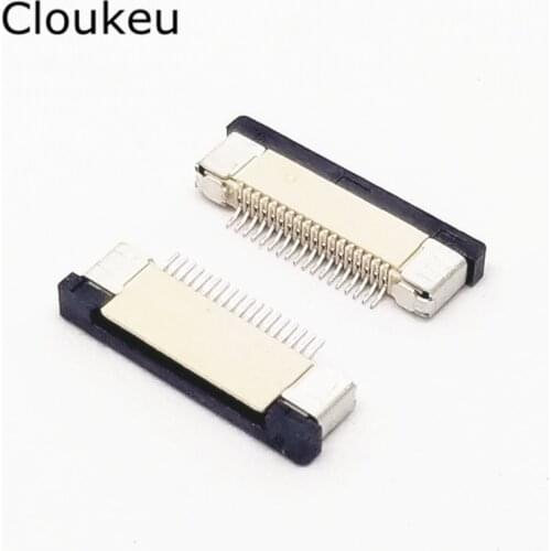 10Pcs FPC FFC Connector cable socket 0.5MM 18Pin Drawer type Bottom Contact