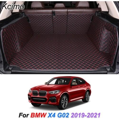 The Trunk Floor Leather Liner Car Trunk Mat Cargo Compartment Floor Carpet For BMW X4 G02 2019 2020 2021