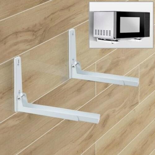 Microwave oven bracket multifunctional telescopic wall mount kitchen storage rack stainless steel microwave oven bracket TLS