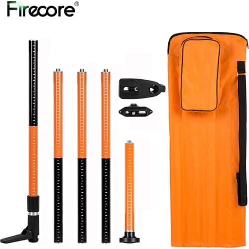 FIRECORE 3.36M Laser Level Extend Bracket Telescopic Rod 5/8 and 1/4 Interface Elongation Support Stand(FLP370A)