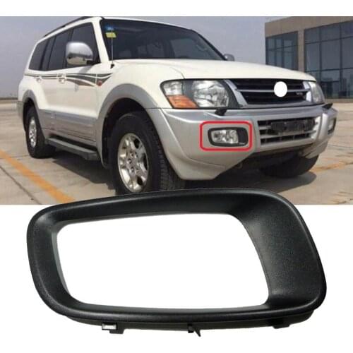 Lofty Richy Front Bumper Fog Lamp Light Cover Hood Frame Grille Lid For Mitsubishi Pajero Montero V73 V75 V76 V77 V78 2000-2003