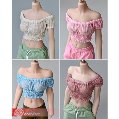 1/6 Short Sleeve Clothes Model Four Colors Fit 12" Female PhicenS TBLeague Figure Body Dolls In Stock