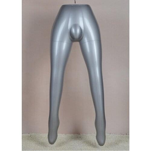 110cm Inflatable male stand torso models,pvc inflatable mannequins,lower body,maniquis para ropa maniqui hombre M00352